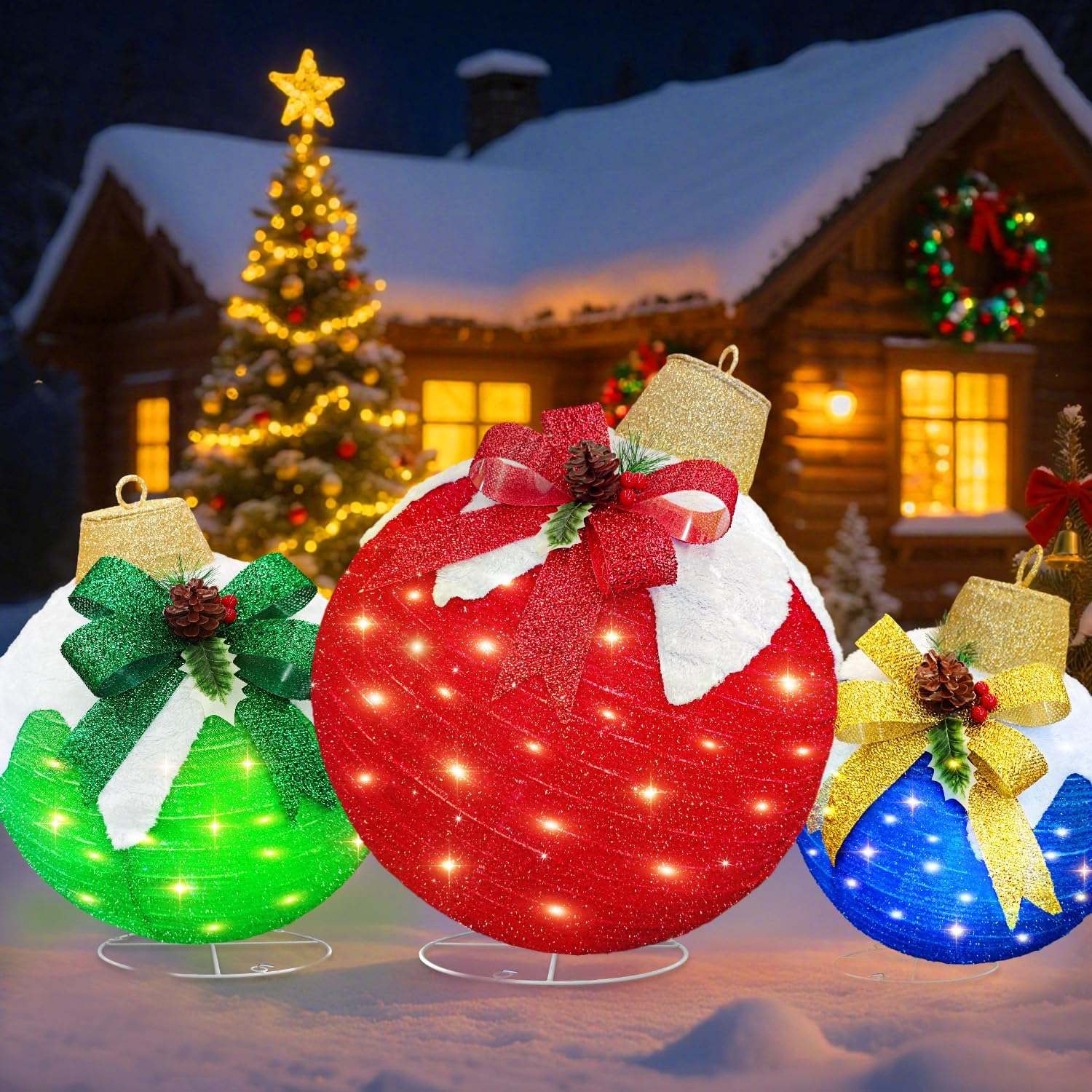 Lighted Ornament Balls