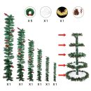 Pre-Lit Artificial Garland Kits